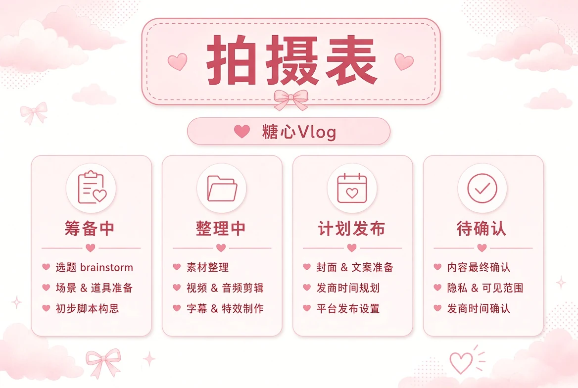 糖心Vlog排期整理配图